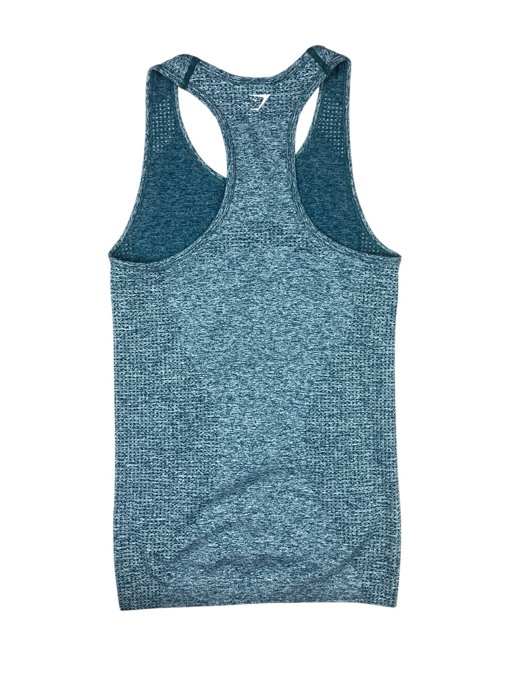 Gymshark Tank Top Womens Small Teal Blue Seamless Racerback Athletic Training - Picture 3 of 8